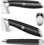 Cangshan L Series 7-Piece Cleaver Knife Block Set, Forged German Steel, Black, 1027112