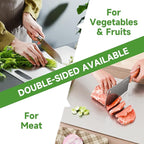 Katuchef Titanium Cutting Board - New Upgrade 100% Pure Titanium Cutting Boards for Kitchen Double Sided Non Toxic Cutting Board,Hygiene Durable Dishwasher Safe Chopping Board(1PC-XL:18.11IN*11.81IN)