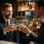 Whiskey Glasses - Rocks Old Fashioned Glass Gifts for Men, Monogrammed A-Z 10oz Personalized Whisky Glasses, Christmas Birthday Gifts for Men Him Dad Father Husband Brother Son (J)