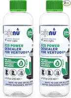 Nespresso Compatible Descaling Kit. 2 Bottles of Vertuo Descaler Solution. Removes Limescale For Hotter Coffee. 4 Uses Descaler For Nespresso Vertuo Coffee Machines.