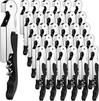 Honoson Wine Keys Opener Travel Corkscrew Wine bottle Opener Waiter Beer Bartender for Home Office Kitchen Restaurant Bar Applications (Black,30 Pcs)