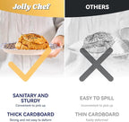 JOLLY CHEF 8.37 inch Disposable Paper Plates 140 Count Soak Proof, Cut Proof, Heavy Duty Printed Disposable Plate for Everyday Use