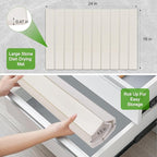 Foldable Stone Dish Drying Mat for Kitchen Counter,24"×16"Fast Dry Pad Absorbent Countertop Mat, Heat-resistant Mat,Diatomaceous Earth Mats,White