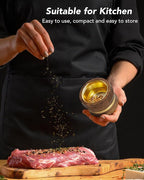 KINGTOP Grinder, Large 2.6" Walnut Wood & Aluminum Manual Grinder