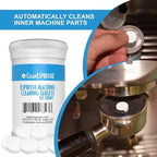 CleanEspresso - Designed For Breville Cleaning Kit - 40 Breville Compatible Cleaning Tablets + 2 Espresso Machine Water Filters + 2-Use Descaler - Espresso Machine Accessories