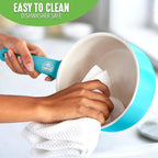 GreenLife Soft Grip 1QT and 2QT Saucepan Set, Healthy Ceramic Nonstick, Non Toxic PFAS & PFOA-Free, Dishwasher Safe, Glass Lids, Stay-Cool Handles, Easy Clean Cookware, Kitchen Essentials, Bright Blue