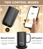 Self-Heating Coffee Mug T1, 16oz Rechargeable Heated Coffee Mug, Smart Coffee Warmer Mug with App-Controlled,Advanced Temperature-Controlled Heating Coffee Gifts for Women Men Coffee Lover