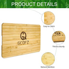 Space-Saving Bamboo Cutting Board with Non-Slip Silicone Feet and Built-in Handle for Panasonic NB-G110P FlashXpress Toaster Oven, Countertop Oven Accessories