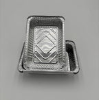 Heavy Duty Disposable Aluminum Foil Pan - Durable Tin Pan for Grilling, Cooking, Heating, Food Storage - Oven Safe, Freezer Safe, Gas & Electric Stovetop Compatible