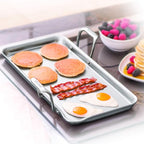 Chantal Stainless Steel Griddle, 19" x 9.5" (Brushed Stainless Steel)