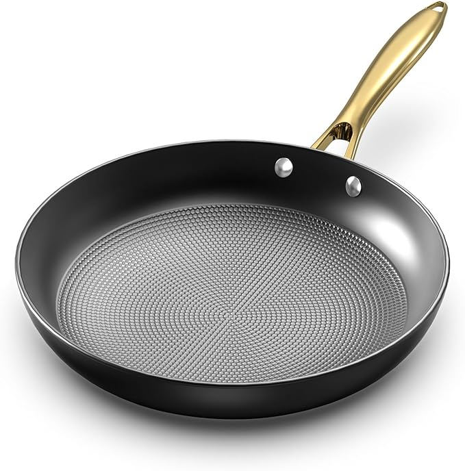 imarku Cast Iron Skillets, 12 Inch Cast Iron Pan, Professional Non Stick Frying Pans Long Lasting Nonstick Frying Pan Nonstick Pans Stay Cool Handle Easy Clean, Unique Christmas Gifts for Women/Men