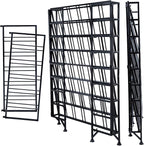 Wine Rack Freestanding Floor,Gray Metal Wine Rack, 9 Tier Wine Stand,Wine Storage Holds up to 54 Bottles,No Assembly Required