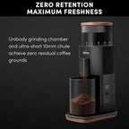 Coffee Grinder,Wirsh Portable Cordless Rechargeable Coffee Grinder Geimori T38 with Conical Burrs,3600mAh Batteries,Grind Settings for Espresso,Pour Over,French Press,Camping,Travel&Home Use