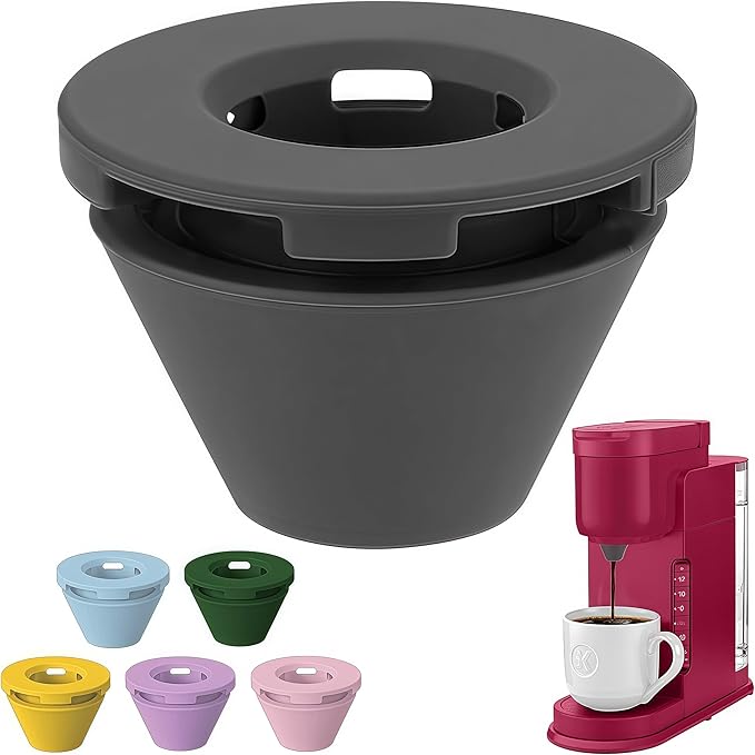 Silicone Anti-Leak Coffee Spout for Keurig K-Mini & Express - Splash-Proof Accessory, No Mess Drip-Free Design, Easy to Clean & Reusable (Black)