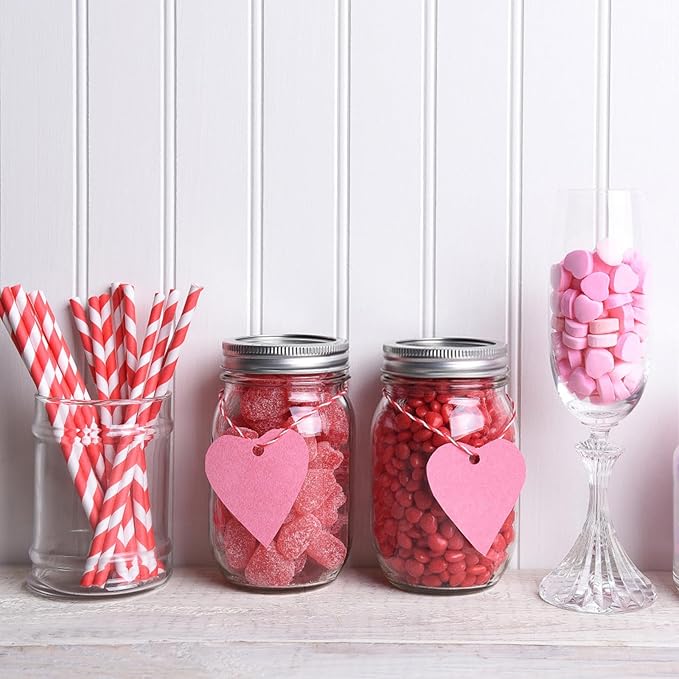 16 oz Glass Mason Jars, 15 Pack Regular Mouth Glass Canning Jars with Silver Aluminum Lids and Bands, Airtight Jam Jars for Food Storage, Pickling, Fermenting, Honey, Jelly, DIY Candles Decor