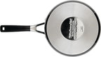 KitchenAid Induction Saucepan with Lid, 3 Quart, Brushed Stainless Steel