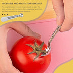 4 Pcs Tomato Corer Tool Strawberry Corer Tool Stainless Steel Strawberry Huller Tool Fruit Vegetable Baller Practical Kitchen Tool