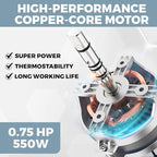 Tartle 550W Commercial Vegetable Cutter and Food Processor - 110V Multifunction Automatic Cutter - Vegetable Slicer Cheese Grater Potato Dicer, 3.17 Quart with Disc Blades