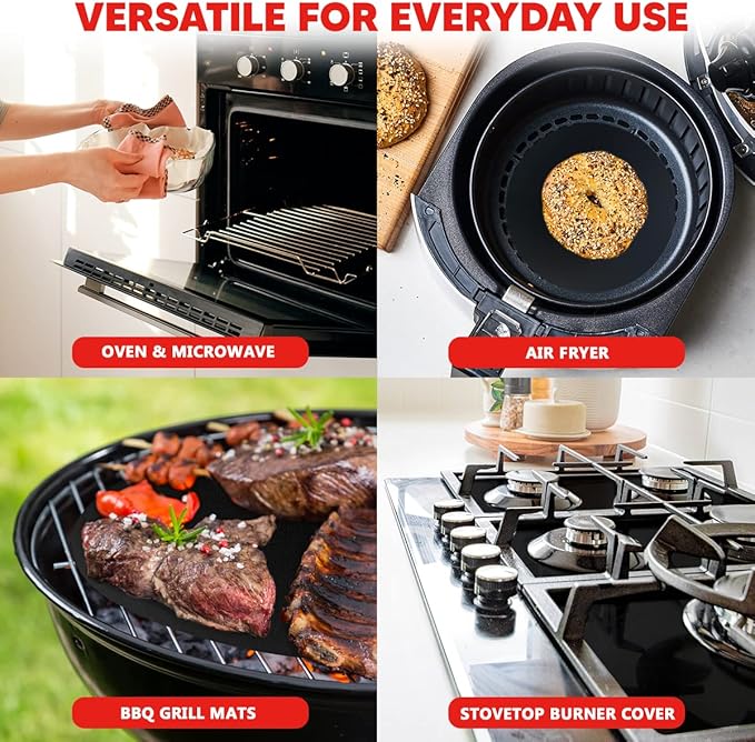 Teflon Liner Roll for Ovens, Stovetops & Grills (75” x 17”) - Custom Cut to Size & Shape Needed - Versatile Non-Stick Teflon Mat, Can Use As Oven Liner, Grill Mat, Stovetop Cover, Baking Sheet, etc.