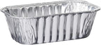 PLASTICPRO [1 Lb 100 Pack Disposable Loaf Pans Aluminum Tin Foil Meal Prep Bakeware - Cookware Perfect for Baking Cakes, Bread, Meatloaf, Lasagna 1 Pound 6'' X 3.75'' X 2''