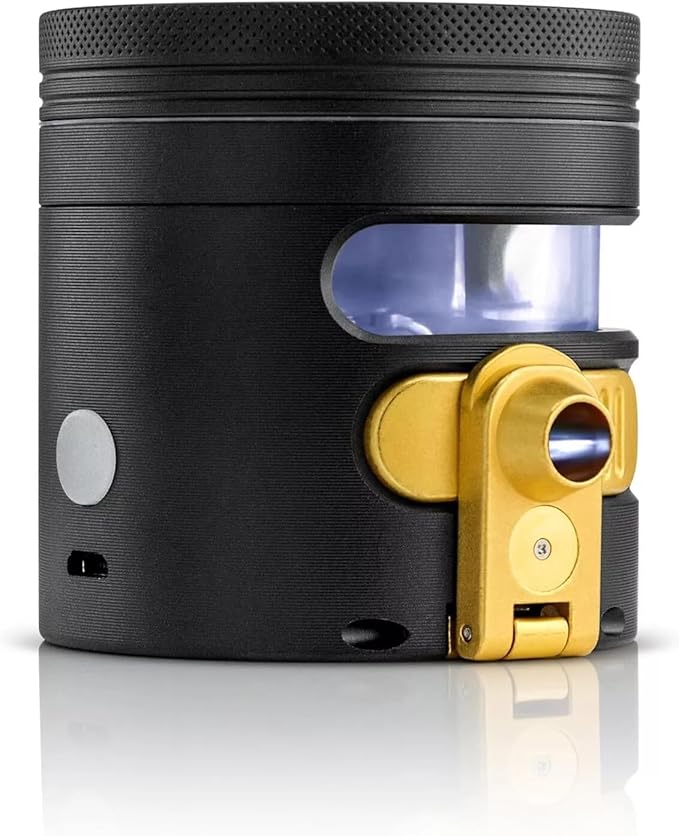 MANUAL Grinder AUTOMATIC Dispenser Large 2.5" Aluminum Alloy, for HOME & KITCHEN ONLY (Midnight)…