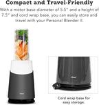 Tribest PB-410GY-A Personal Blender II, Mason Jar Ready Basic Pack Blender, Gray