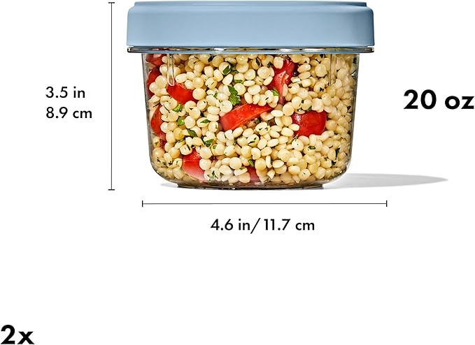 OXO Good Grips Twist & Stack Container – 20 oz – 2 Pack