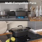 10-in-1 Programmable Slow Cooker with Timer, 6.8 Quart Crock Pot, Presets to Sous Vide, Bake, Sauté, Cook Rice& More, Nonstick Dishwasher-Safe Pot, Adjustable Temp&Time, Stainless Steel