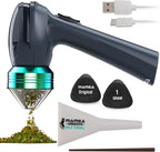 Mamba Original 1g Gray USB Electric Herb Grinder. Small Portable Metal Herbal Grinder Machine & Spice Mill for the Kitchen