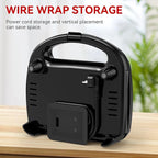 OSTBA Waffle Maker, 2 Slice Non-Stick Waffle Iron, Belgian Waffle Machine with Indicator Lights, PFOA Free, Perfect for Breakfast and Snacks, 750W