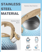 Tea Kettle, Loud Whistle Tea Kettles for Stovetop,Food Grade Stainless Steel Tea kettles for Stove Top with Anti-hot Ergonomic Handlefor Tea, Coffee, Milk,2.5QT