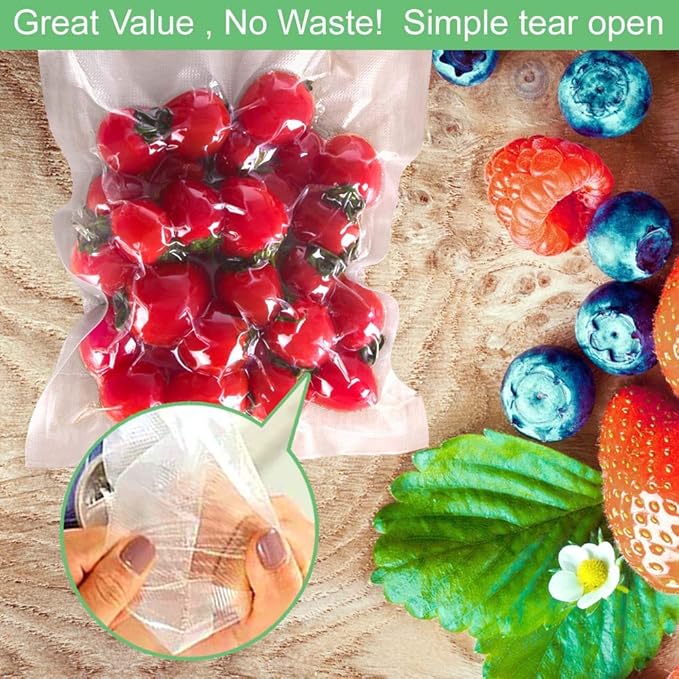 O2frepak 100 Plus Quart 10" x 13" Vacuum Sealer Bags with BPA Free and Puncture Prevention,Vacuum Seal Freezer Bags,Great for Sous Vide Vaccume Sealer PreCut Bags
