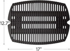 7582 7644 Replacement Cooking Grates for Weber Baby Q, Q 100 Q120 Q1000 50060001 51060001 52020001 Q1200 Q1400, Matte Cast Iron Cooking Grid for Weber Baby Q