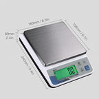 Polit Digital Kitchen Scale KT-66 30lb/13kg｜0.05oz/1g Precision Food Scale with LCD Display｜Battery or Plug-in｜Stainless Steel Top｜Grams, Ounces, Pounds｜5 Units for Baking, Farming & Shipping Scale
