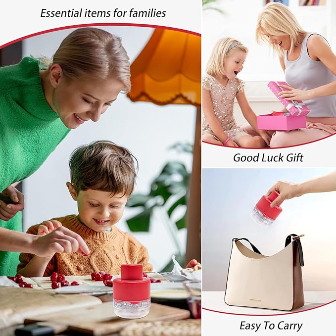 Cherry Pitter Multiple, Push Type Cherry Corer Multiple, Kitchen Cherry Jam 7 Holes Multi Pitter Tool, 7-in-1 Cherry Seed Remover Quick Portable Cherry Pitting Tool