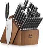 Cangshan L Series 23-Piece Classic Knife Block Set, Forged German Steel, 1027457