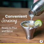 SNOWFOX Premium Vacuum Insulated Stainless Steel Cocktail Shaker, Home Bar Accessories, Elegant Drink Mixer, Leak, Proof Lid With Jigger & Built, In Strainer, Dark Walnut, 22oz.