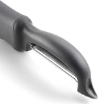 Spring Chef Premium Swivel Vegetable Peeler, Comfortable Handle and Ultra Sharp Stainless Steel Blades - Perfect Kitchen Peeler For Veggie, Fruit, Potato, Carrot, Apple - Gray