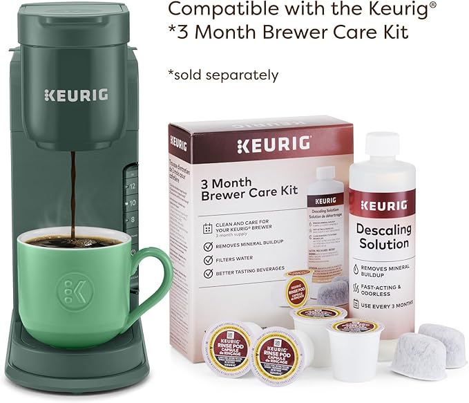 Keurig K-Express Single Serve Coffee Maker – Strong Brew Option, 42oz Reservoir, Sleek Design for Holiday Hosting & Gifting, Evergreen