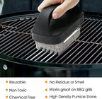 Heavy Duty Griddle Cleaning Brick with Handle- Compatible with Blackstone Flat Top Grills, Commercial Grade Pumice Stone, Easy Grip & Scrape (4 Pack)