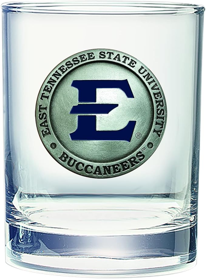Heritage Pewter Eastern Tennessee State Double Old Fashion | Double Rocks Glass 14 OZ for Liquor | Expertly Crafted Pewter Glass