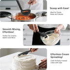 Coukre Silicone Kitchen Cooking Utensils Set with Holder – Heat-Resistant, Food-Grade Kitchen Tools, Spatula, Spoon & Gadgets for Non-Stick Pans, Dishwasher Safe (14, Black)