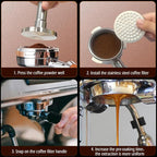 53.3mm Espresso Puck Screen-Food-Grade 316 Stainless Steel, 0.8mm Thickness, Reusable Filter for Espresso Portafilter-Compatible with Puck Screen 54mm Breville & Breville Coffee Accessories