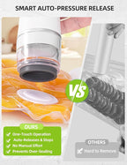 Vacuum Sealer Set (Vacuum Sealer Machine + 30 Reusable Vacuum Bags) Handheld Vacuum Sealer for Food, Portable Vacuum Sealer Machine with Auto-Stop & Detachable Filter, 5X Freshness Lock