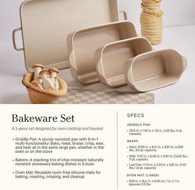 Our Place Ultimate Cookware Set - Complete 18-Piece Set Including the Always Pan, Perfect Pot, and Bakeware Set | Multifunctional, Toxin-Free Nonstick | Replaces 44 Pieces | Sage