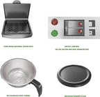 Dual Drip Commercial Coffee Maker, 200 Cup/hour, 7.2L Pour Over Coffee Machine with 4 Glass Carafe and 4 Warmers, Stainless Steel Double Coffee Brewer Staition for Restaurant and COFFEE Bar