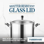 Farberware Classic Series 11 Quart Stockpot with Glass Lid