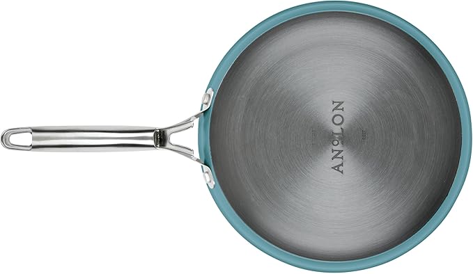 Anolon Achieve Hard Anodized Nonstick Cookware Pots and Pans Set, 9 Piece - Teal