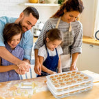 3 Pcs 90 Slots Deviled Egg Containers with Lids, Plastic Deviled Egg Platter, Stackable Egg Carrier, Reusable Deviled Egg Holders with Piping Tool Set for Thanksgiving Easter Party Picnic