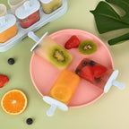 WMKGG Popsicles Molds Set, 6 PCS Ice Pop Mold,Homemade Ice Cream Mould with Sticks, Popsicle Maker(Blue)